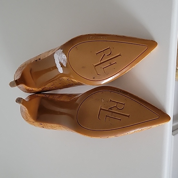 Lauren - Ralph Lauren Faux Cork Heels size 9 - Picture 5 of 7